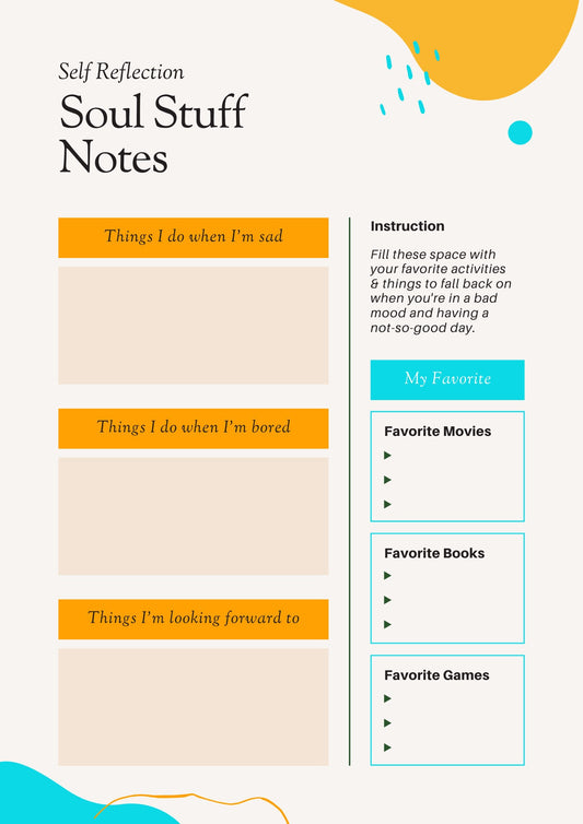 Self Care Planner